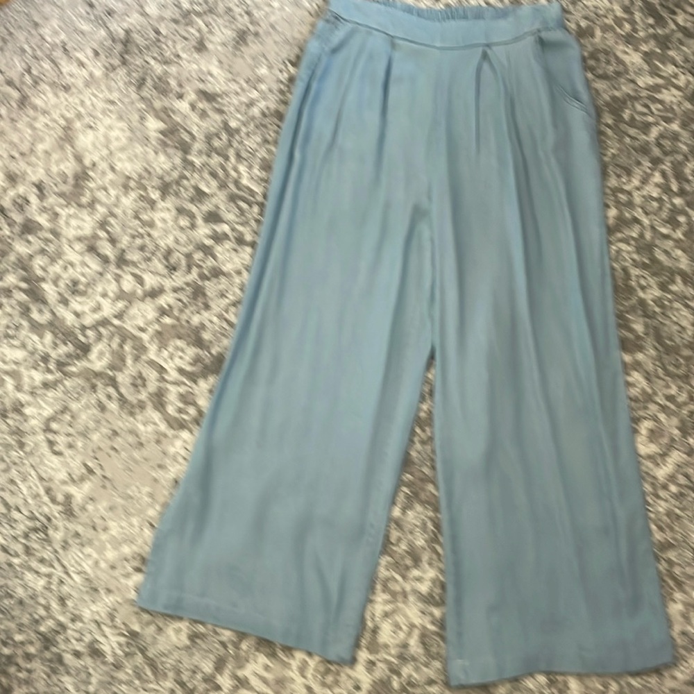 Light blue wide leg Trousers